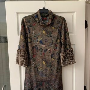 Isle by Melin Kogan knit lightweight sweater dress size S